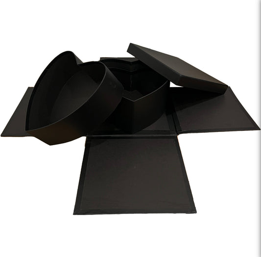 Square Double Level Surprise Box - forever roses store 