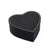 XL Satin Floral Heart Box Set of 2 - Black