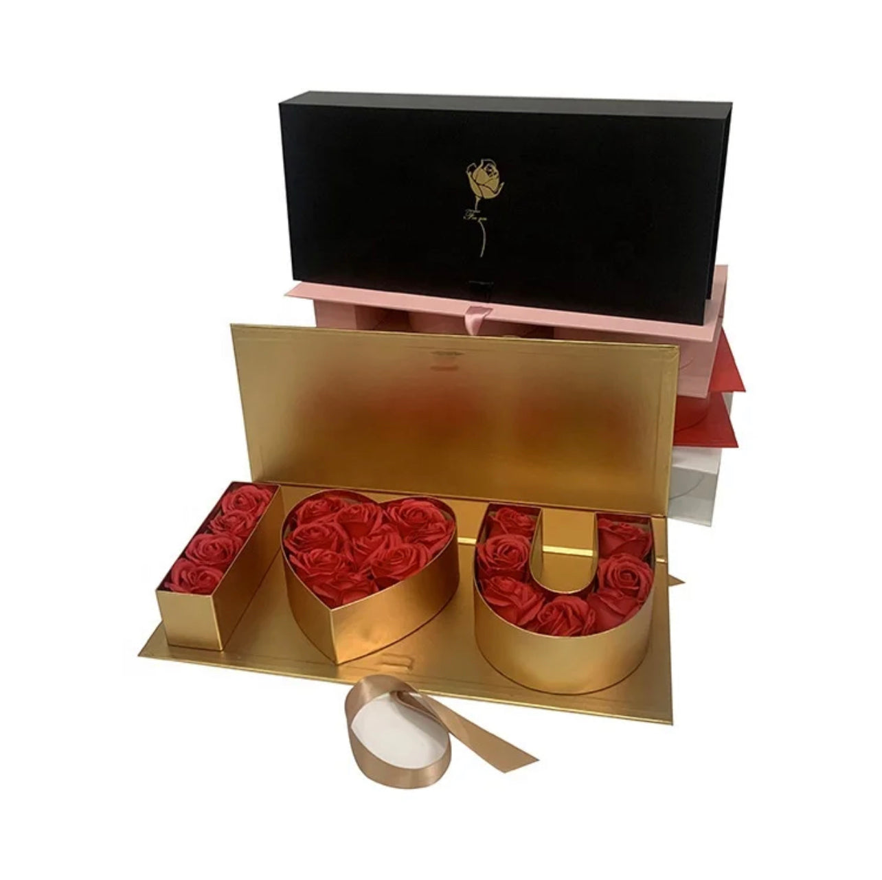 Shallow Folding i Love you Box - forever roses store 