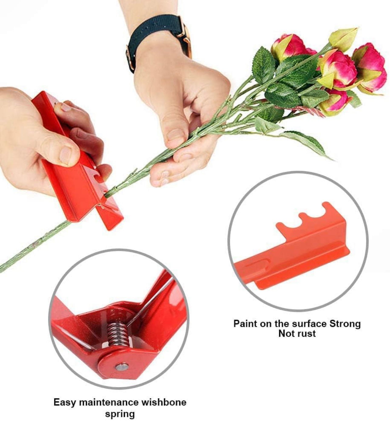 Metal Rose Stripper Dethorner (set of 3) - forever roses store 