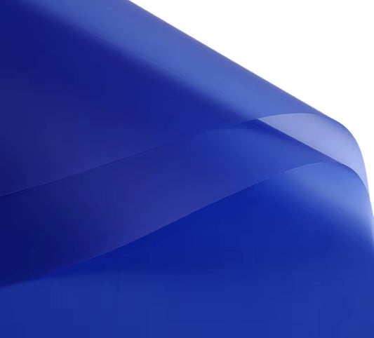 Plain Solid Color Flower Wrapping  Paper - Blue