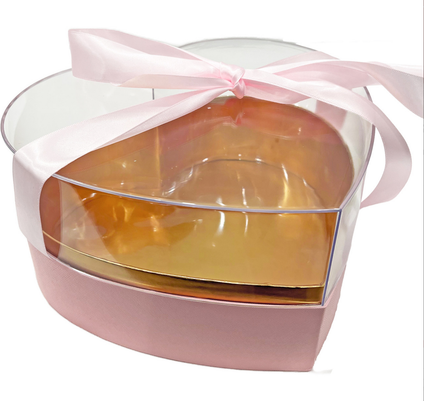 Acrylic Heart Box - Pink