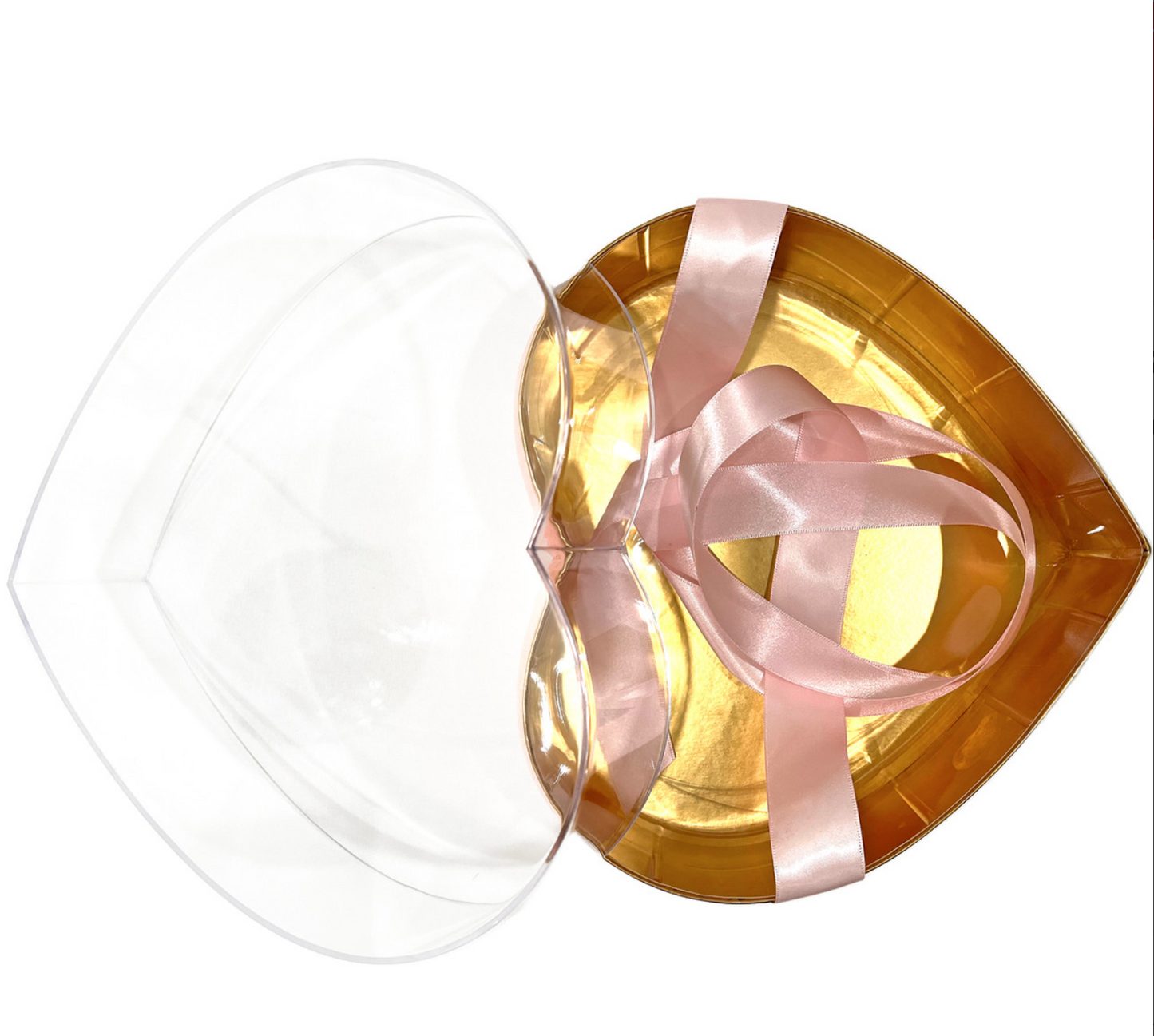 Acrylic Heart Box - Pink