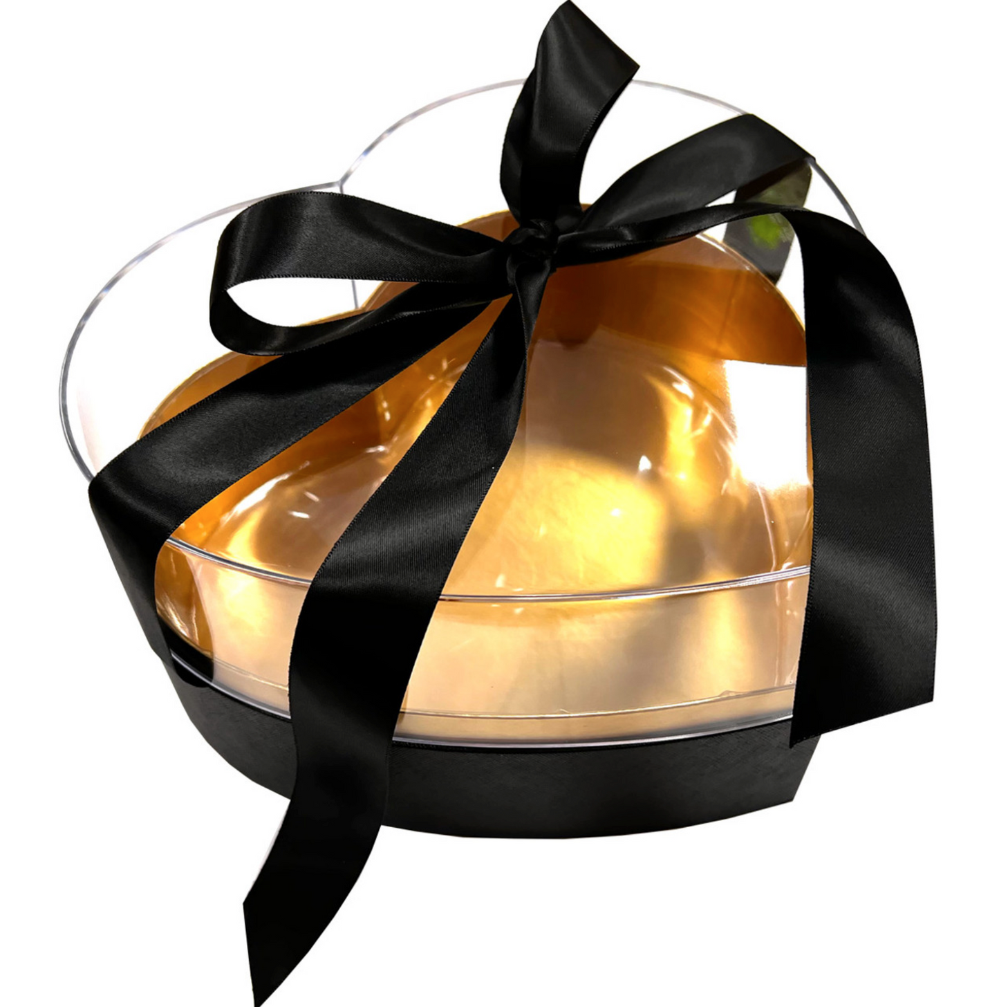 Acrylic Heart Box - Black
