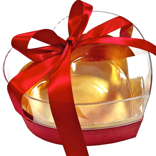 Acrylic Heart Box - Red