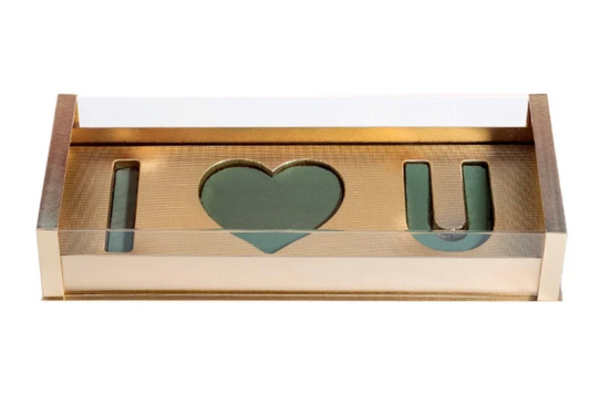 Acrylic I Love You Box - Gold