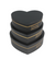 Heart Floral Box Set - Black