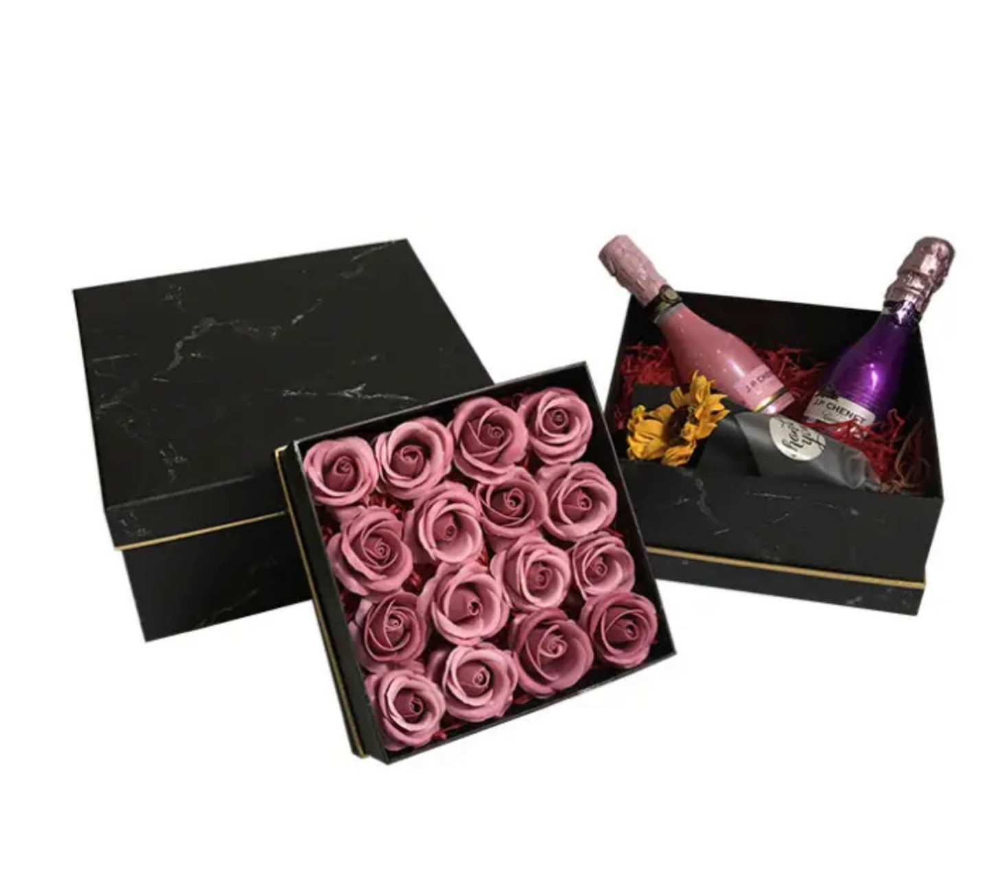 Marble Square Box - Black