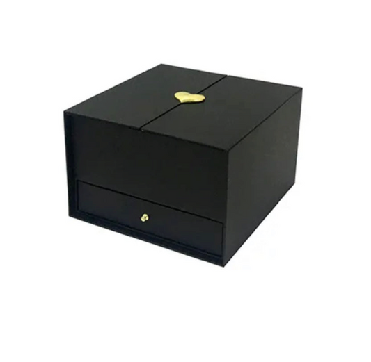 Pull Up Heart Box - Black