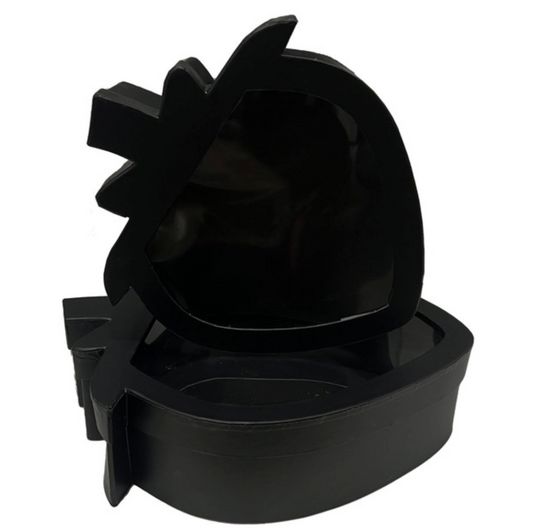 Strawberry Shape Box Set of 2 - Black