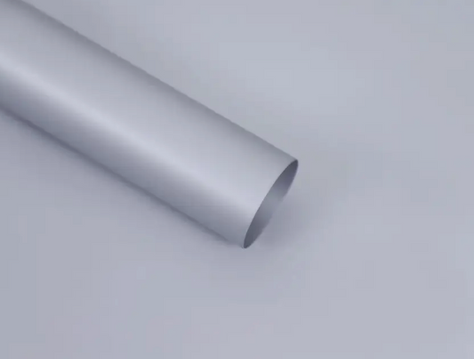Double side Metallic Printed Flower Wrapping Paper - Silver