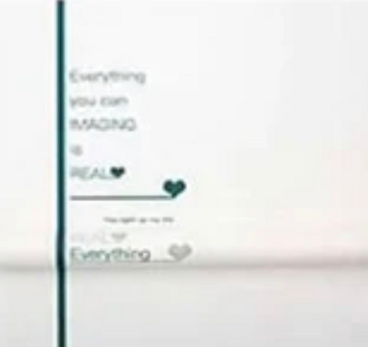 Everything You Can Imaging Is Real Flower Wrapping Paper - White