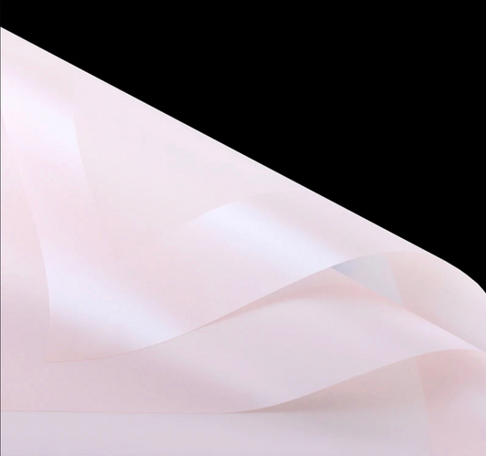 Frosted Edges Flower Wrapping Paper - Pink