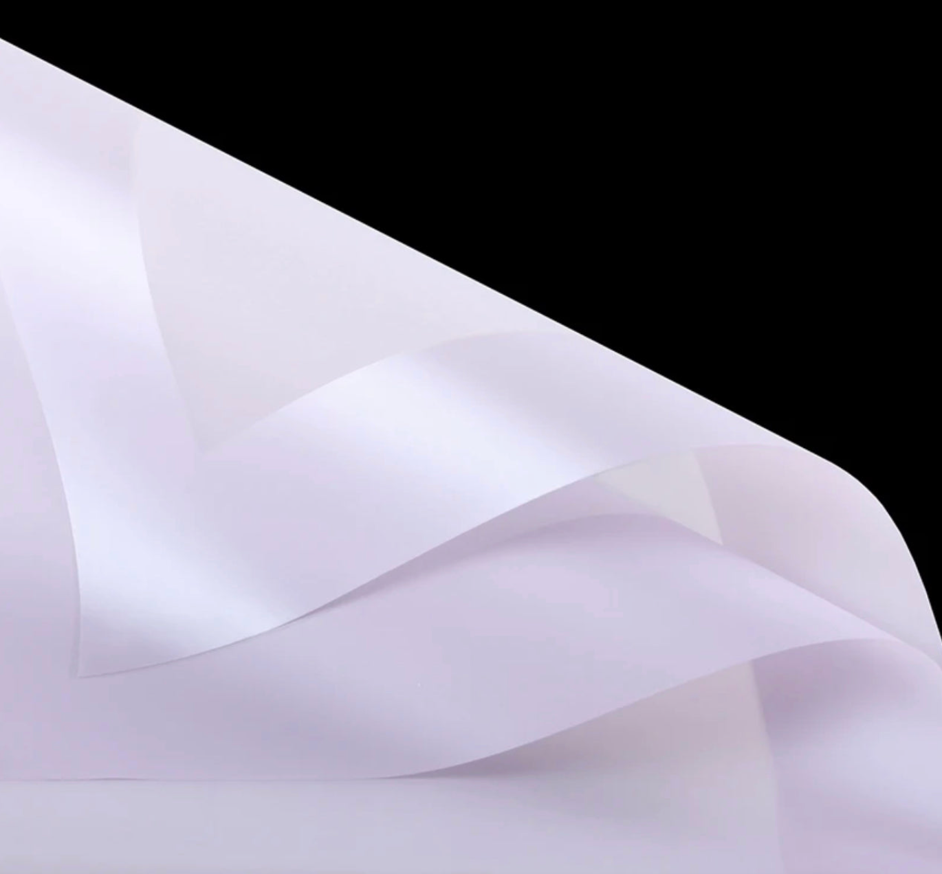 Frosted Edges Flower Wrapping Paper - Purple