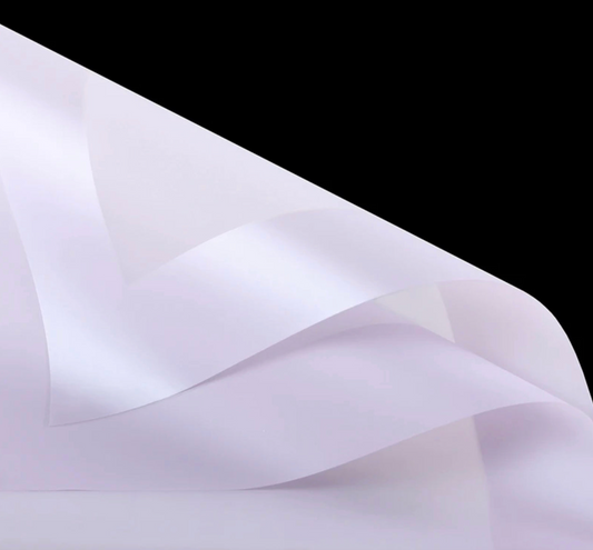 Frosted Edges Flower Wrapping Paper - Purple