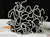 Pearls Edges Wrapping Mesh - Black