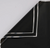 Silver Edges  Flower Wrapping Paper - Black