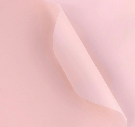 Plain Solid Color Flower Wrapping  Paper - Light Pink