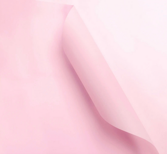 Plain Solid Color Flower Wrapping  Paper - Pink