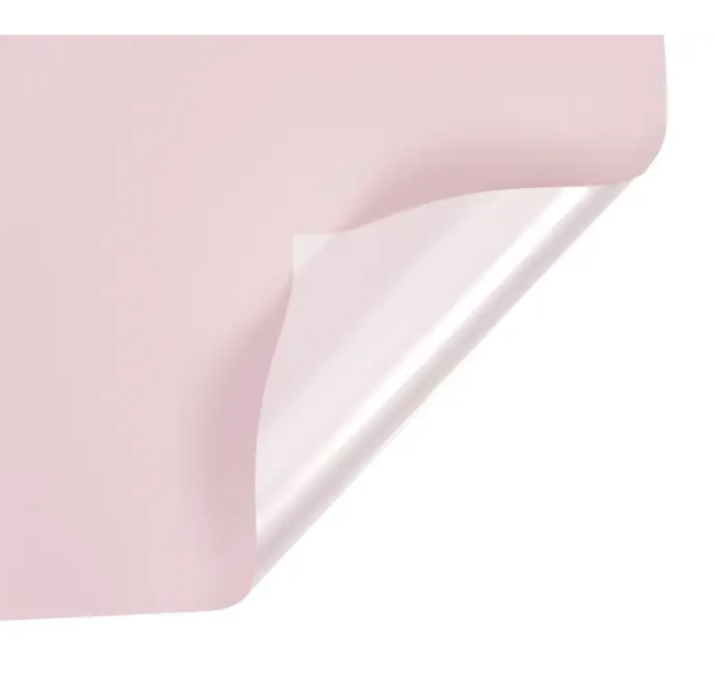 Two Tone Silver Color Flower Wrapping Paper - Pink