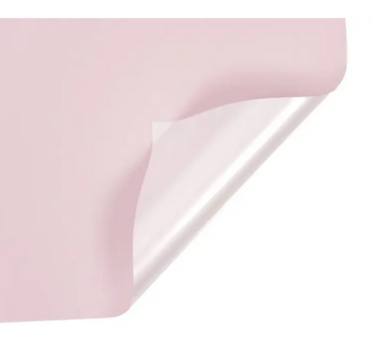 Two Tone Silver Color Flower Wrapping Paper - Pink