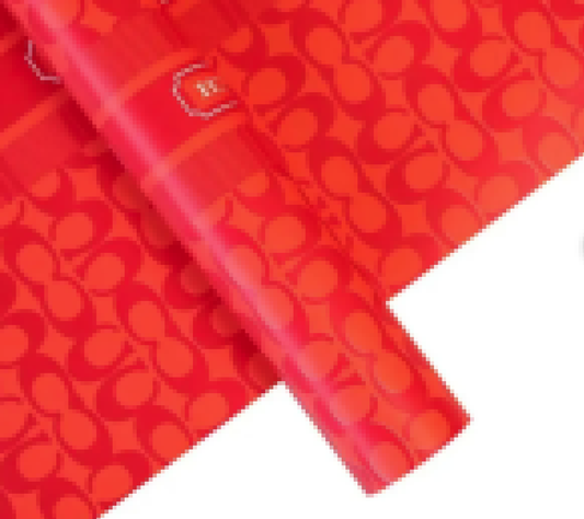 Coch Luxury Brand Flower Wrapping Paper - Red