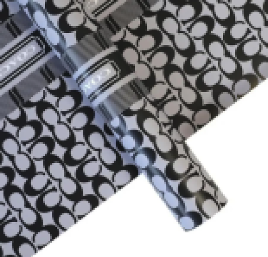Coch Luxury Brand Flower Wrapping Paper - Black