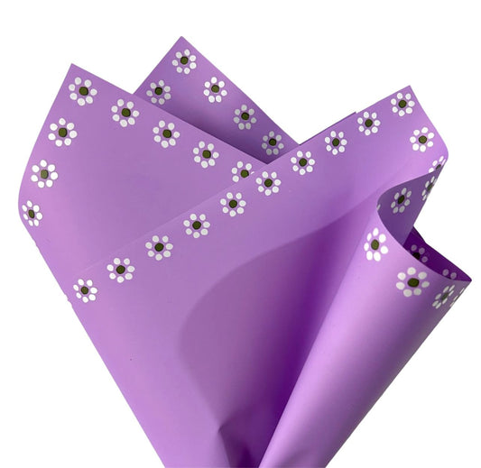 Barro Flower Wrapping Paper - Purple