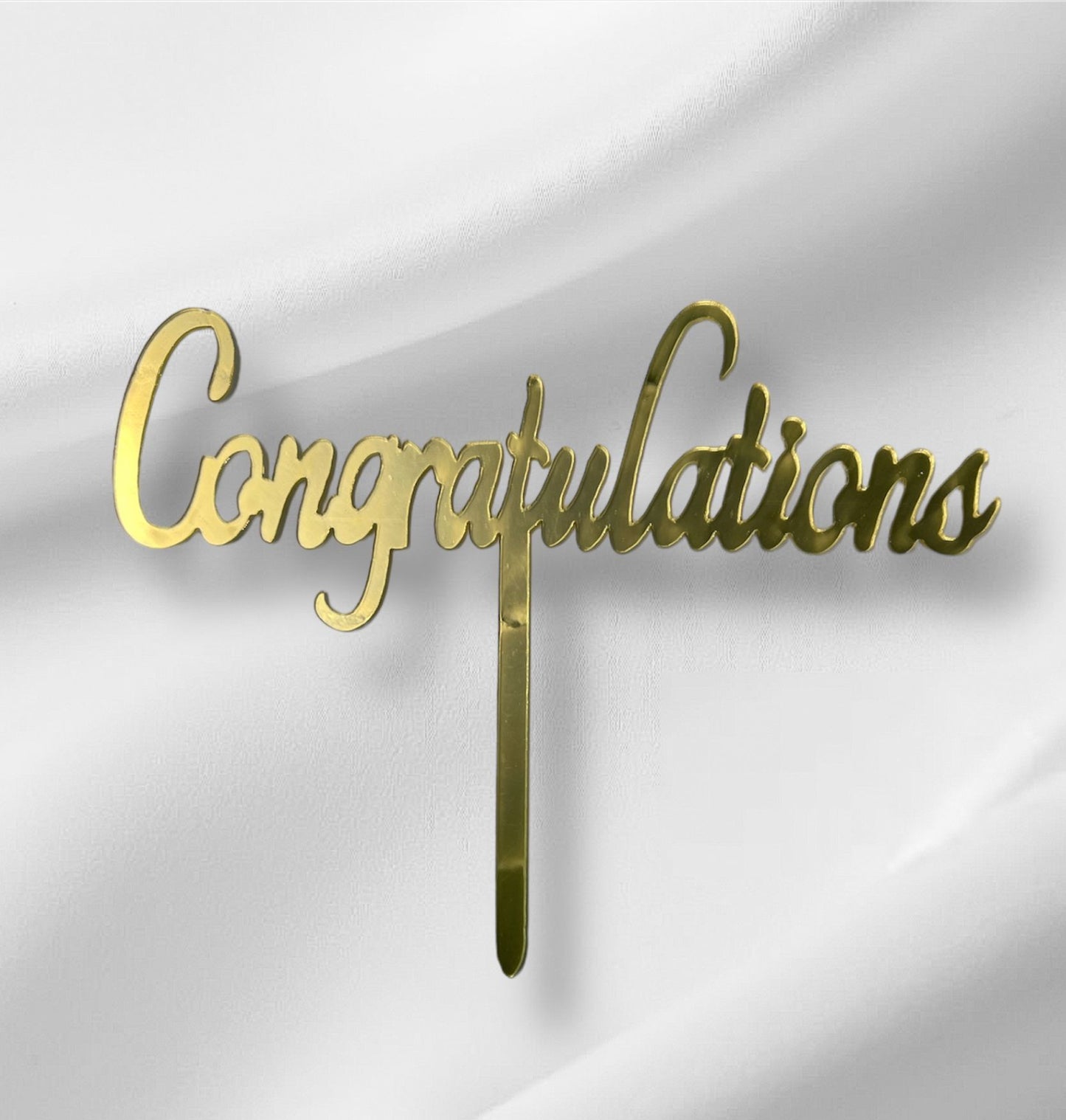 Congratulations 2 Topper - Gold