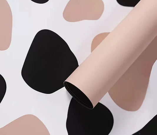 Cow Print Wrapping Paper - Brown