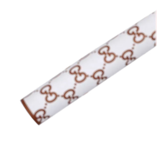 guci love Luxury Brand Flower Wrapping Paper -gold