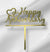 Happy Anniversary 2 Topper - Gold