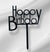 Happy Birthday 1 Topper - Black