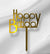 Happy Birthday 1 Topper  - Gold