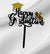 Happy Graduation Topper - Black & Gold