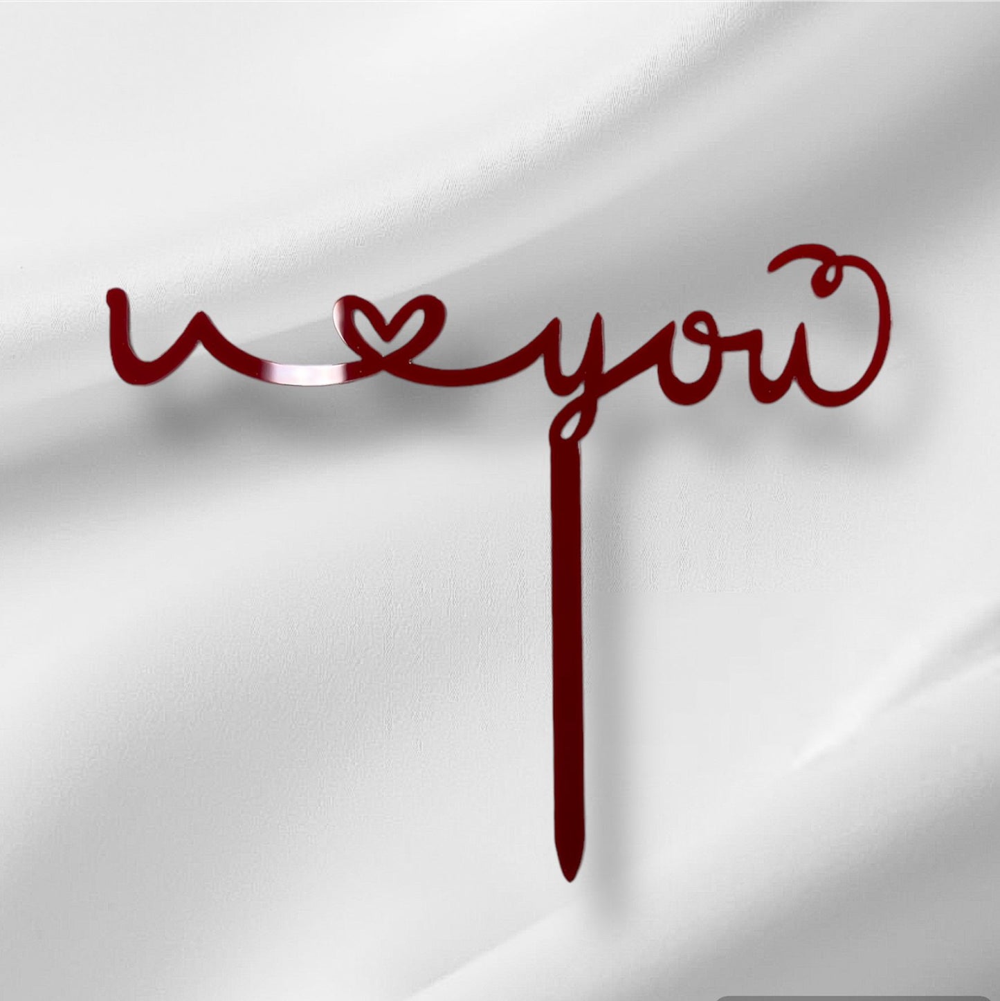 I Love You 1 Topper - Red