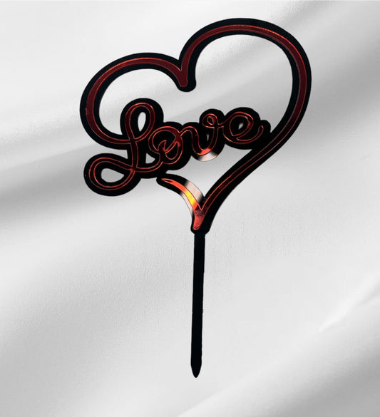 Love Topper - Black & Red