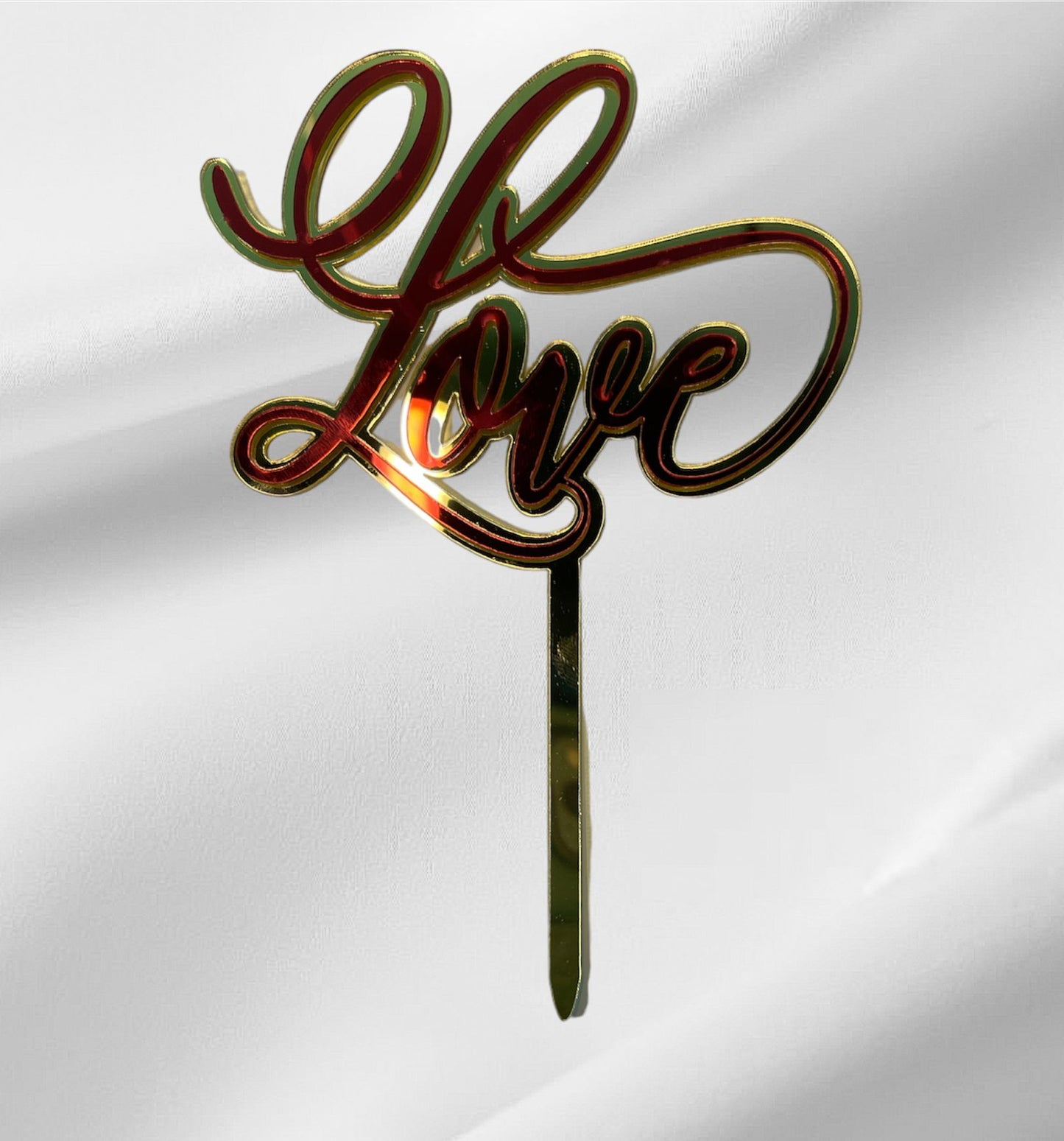 Love Topper - Gold & Red