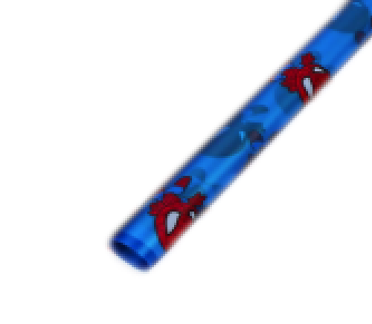 Spider M Flower Wrapping Paper - blue