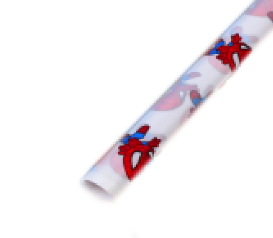 Spider M Flower Wrapping Paper - white